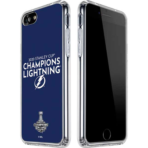 NHL 2020 Stanley Cup Champions Lightning iPhone SE (2nd & 3rd Gen) Clear Case