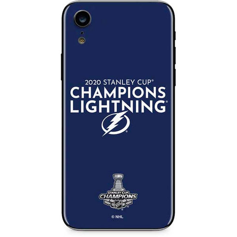 NHL 2020 Stanley Cup Champions Lightning iPhone XR Skin