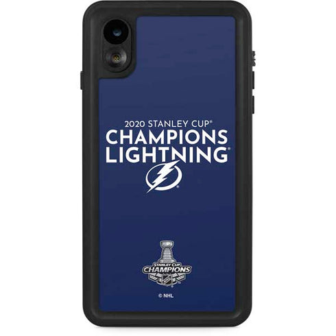 NHL 2020 Stanley Cup Champions Lightning iPhone XR Waterproof Case