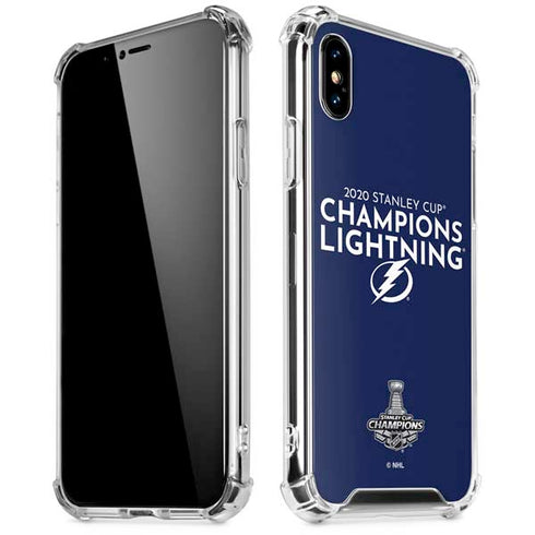 NHL 2020 Stanley Cup Champions Lightning iPhone XS Max Clear Case