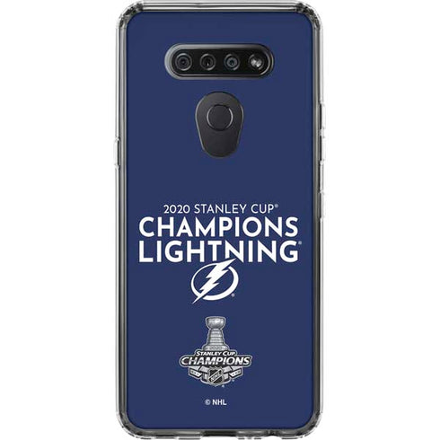 NHL 2020 Stanley Cup Champions Lightning LG K51/Q51 Clear Case