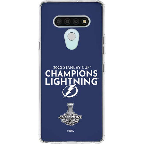 NHL 2020 Stanley Cup Champions Lightning LG Stylo 6 Clear Case