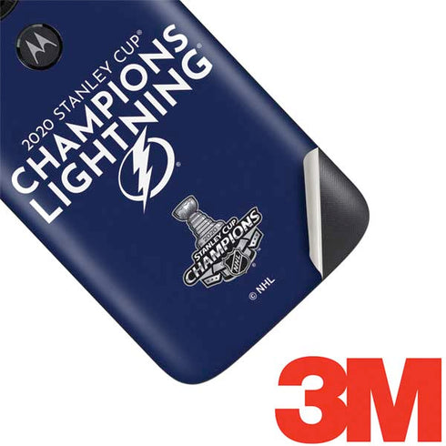 NHL 2020 Stanley Cup Champions Lightning Moto E5 Play Skin