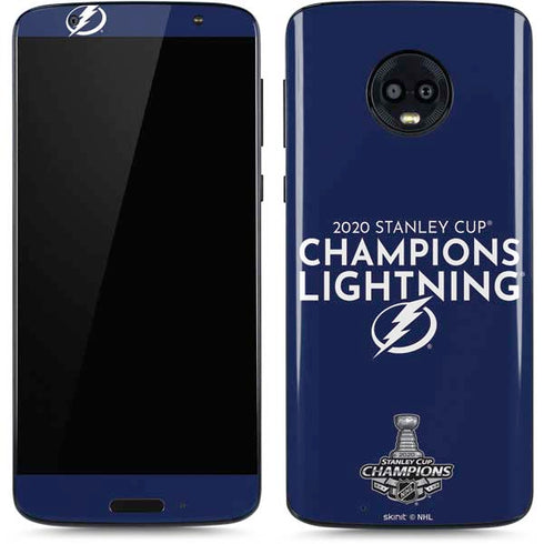 NHL 2020 Stanley Cup Champions Lightning Moto G6 Skin