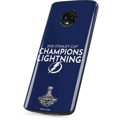 NHL 2020 Stanley Cup Champions Lightning Moto G6 Skin