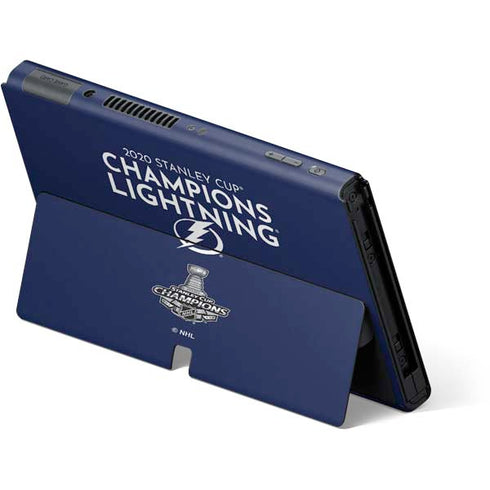 NHL 2020 Stanley Cup Champions Lightning Nintendo Switch OLED (2021) Skin