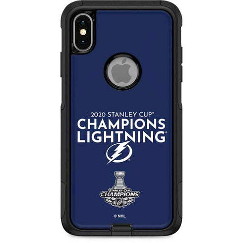 NHL 2020 Stanley Cup Champions Lightning Otterbox Commuter iPhone Skin