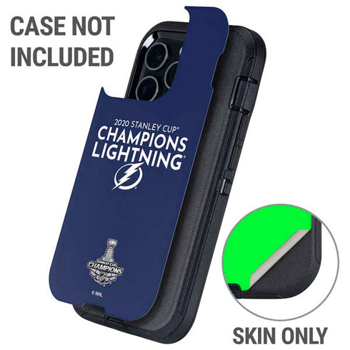 NHL 2020 Stanley Cup Champions Lightning Otterbox Defender iPhone Skin