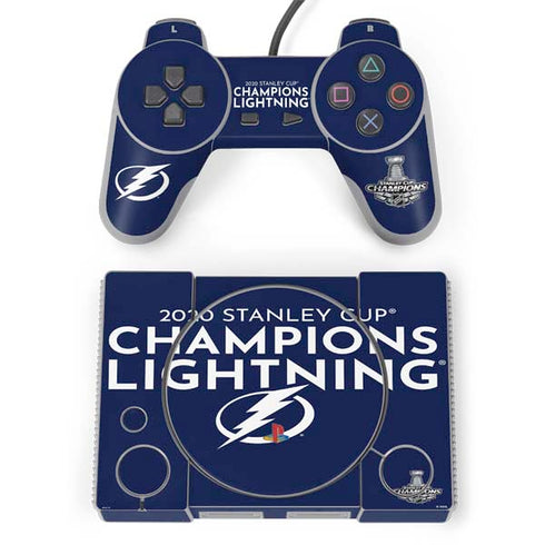 NHL 2020 Stanley Cup Champions Lightning PlayStation Classic Bundle Skin