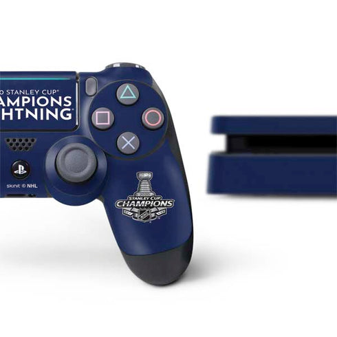 NHL 2020 Stanley Cup Champions Lightning PS4 Slim Bundle Skin