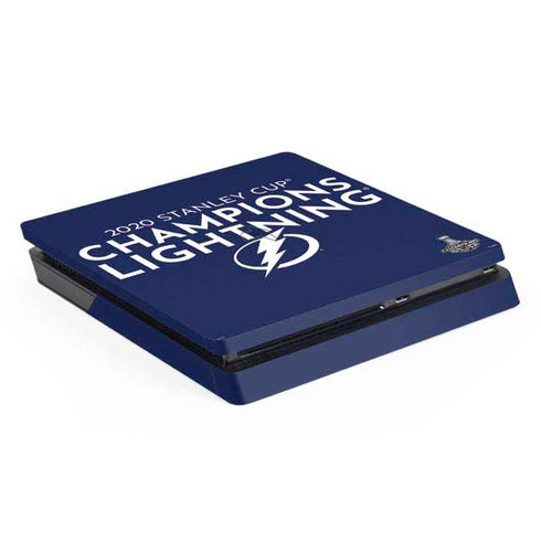 NHL 2020 Stanley Cup Champions Lightning PS4 Slim Skin