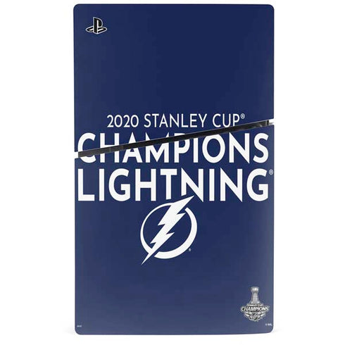 NHL 2020 Stanley Cup Champions Lightning PS5 Slim Disk Bundle Skin