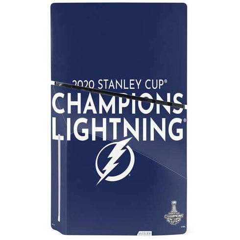 NHL 2020 Stanley Cup Champions Lightning PS5 Slim Disk Bundle Skin