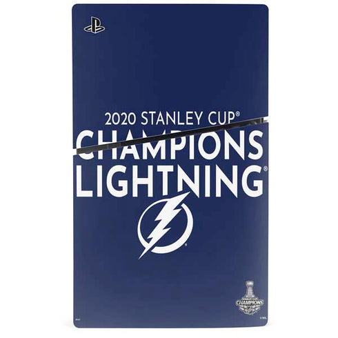 NHL 2020 Stanley Cup Champions Lightning PS5 Slim Digital Edition Bundle Skin