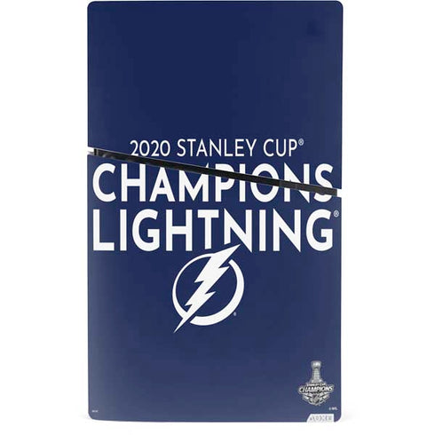 NHL 2020 Stanley Cup Champions Lightning PS5 Slim Digital Edition Console Skin