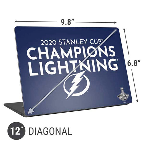 NHL 2020 Stanley Cup Champions Lightning Universal Laptop 12in (9.8 x 6.8in) Skin