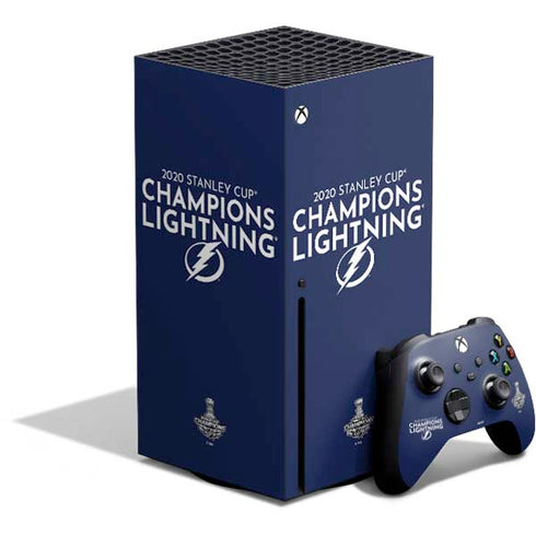 NHL 2020 Stanley Cup Champions Lightning Xbox Series X Bundle Skin