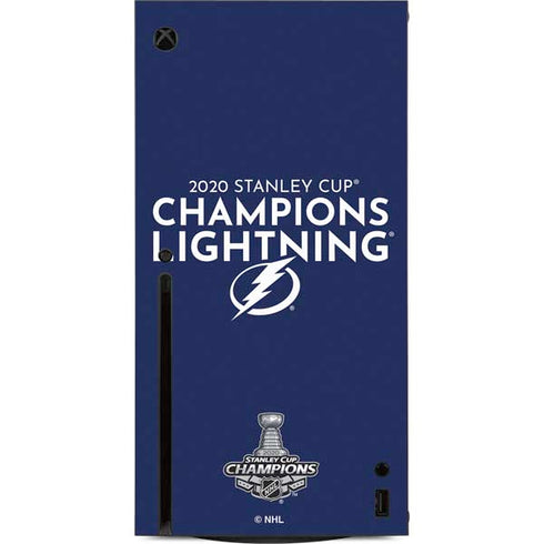 NHL 2020 Stanley Cup Champions Lightning Xbox Series X Console Skin