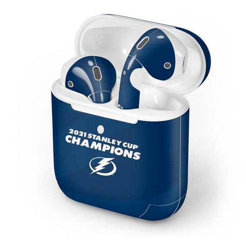 NHL 2021 Stanley Cup Champions Tampa Bay Lightning Apple AirPods 2 Skin