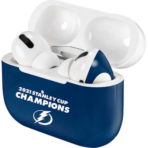 NHL 2021 Stanley Cup Champions Tampa Bay Lightning Apple AirPods Pro Skin