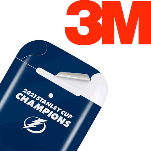 NHL 2021 Stanley Cup Champions Tampa Bay Lightning Apple AirPods Skin
