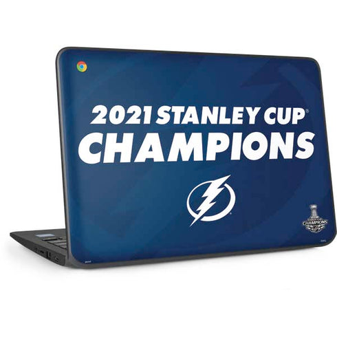 NHL 2021 Stanley Cup Champions Tampa Bay Lightning HP Chromebook Skin