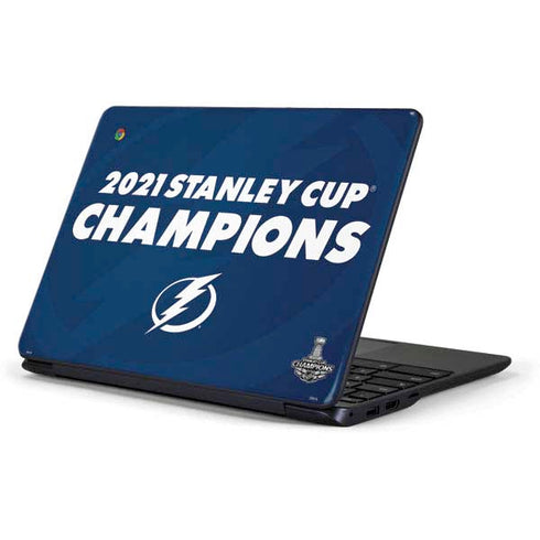 NHL 2021 Stanley Cup Champions Tampa Bay Lightning Samsung Chromebook Skin