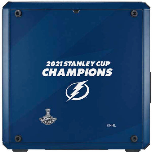NHL 2021 Stanley Cup Champions Tampa Bay Lightning Cooler Master MasterBox Q300L Mini Tower Skin