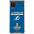 NHL 2021 Stanley Cup Champions Tampa Bay Lightning Galaxy A12 Clear Case