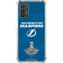 NHL 2021 Stanley Cup Champions Tampa Bay Lightning Galaxy A32 5G Clear Case