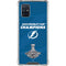 NHL 2021 Stanley Cup Champions Tampa Bay Lightning Galaxy A71 5G Clear Case