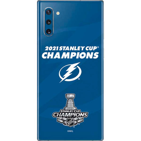 NHL 2021 Stanley Cup Champions Tampa Bay Lightning Galaxy Note 10 Skin