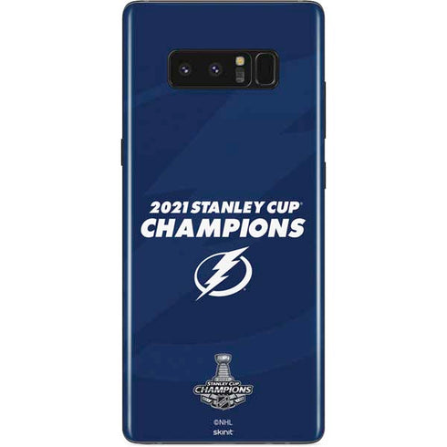 NHL 2021 Stanley Cup Champions Tampa Bay Lightning Galaxy Note 8 Skin