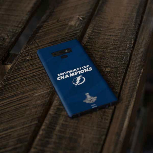 NHL 2021 Stanley Cup Champions Tampa Bay Lightning Galaxy Note 9 Skin