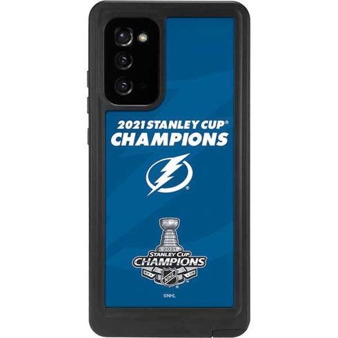 NHL 2021 Stanley Cup Champions Tampa Bay Lightning Galaxy Note20 5G Waterproof Case