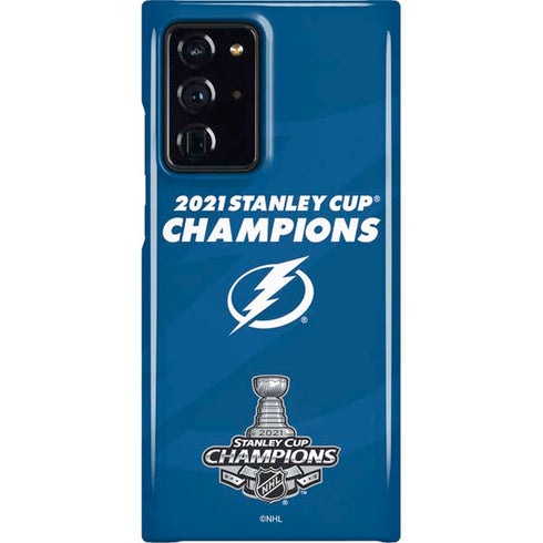 NHL 2021 Stanley Cup Champions Tampa Bay Lightning Galaxy Note20 Ultra 5G Lite Case