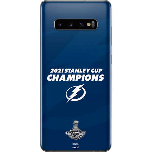 NHL 2021 Stanley Cup Champions Tampa Bay Lightning Galaxy S10 Plus Skin