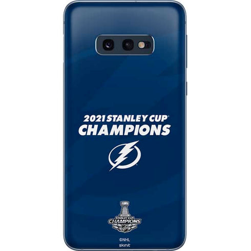 NHL 2021 Stanley Cup Champions Tampa Bay Lightning Galaxy S10e Skin