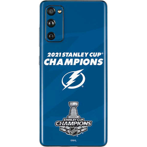 NHL 2021 Stanley Cup Champions Tampa Bay Lightning Galaxy S20 Fan Edition Skin