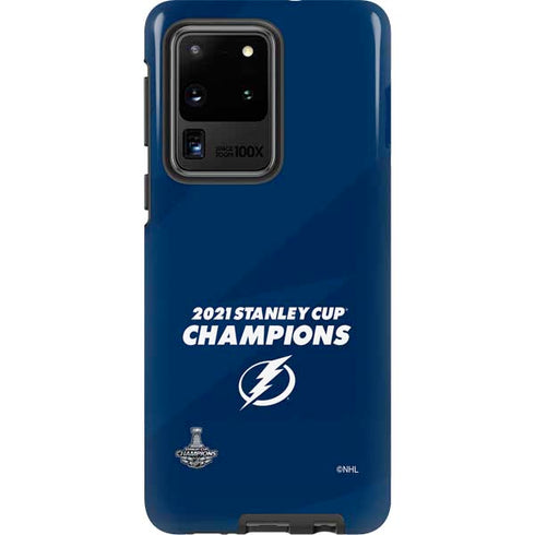 NHL 2021 Stanley Cup Champions Tampa Bay Lightning Galaxy S20 Ultra 5G Pro Case