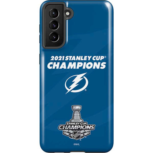 NHL 2021 Stanley Cup Champions Tampa Bay Lightning Galaxy S21 FE Pro Case