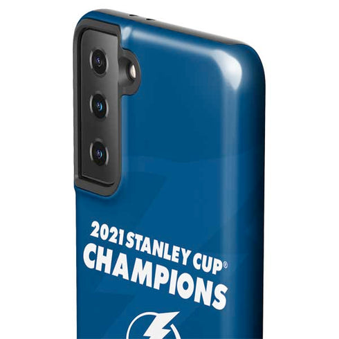 NHL 2021 Stanley Cup Champions Tampa Bay Lightning Galaxy S21 FE Pro Case