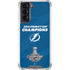 NHL 2021 Stanley Cup Champions Tampa Bay Lightning Galaxy S22 Clear Case