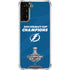 NHL 2021 Stanley Cup Champions Tampa Bay Lightning Galaxy S22 Plus Clear Case