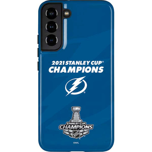 NHL 2021 Stanley Cup Champions Tampa Bay Lightning Galaxy S22 Plus Pro Case