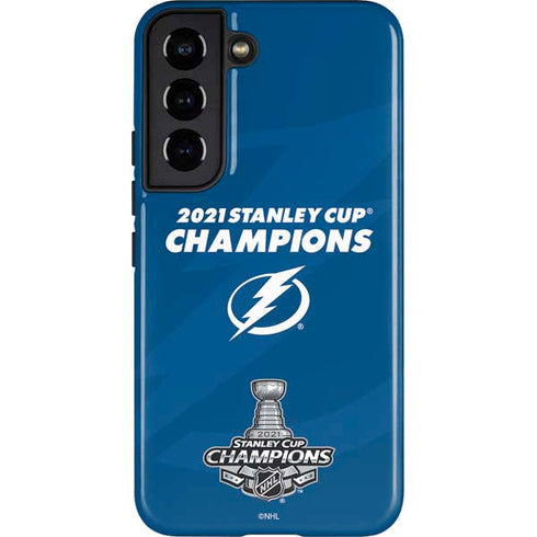 NHL 2021 Stanley Cup Champions Tampa Bay Lightning Galaxy S22 Pro Case