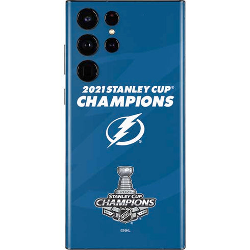 NHL 2021 Stanley Cup Champions Tampa Bay Lightning Galaxy S22 Ultra Skin