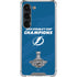 NHL 2021 Stanley Cup Champions Tampa Bay Lightning Galaxy S23 Clear Case