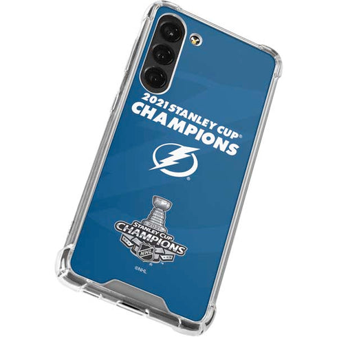 NHL 2021 Stanley Cup Champions Tampa Bay Lightning Galaxy S23 Plus Clear Case