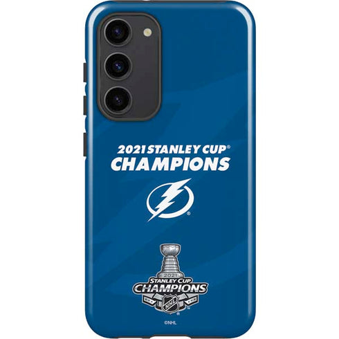 NHL 2021 Stanley Cup Champions Tampa Bay Lightning Galaxy S23 Plus Pro Case